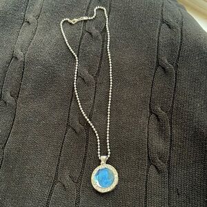 Blue Cameo Necklace